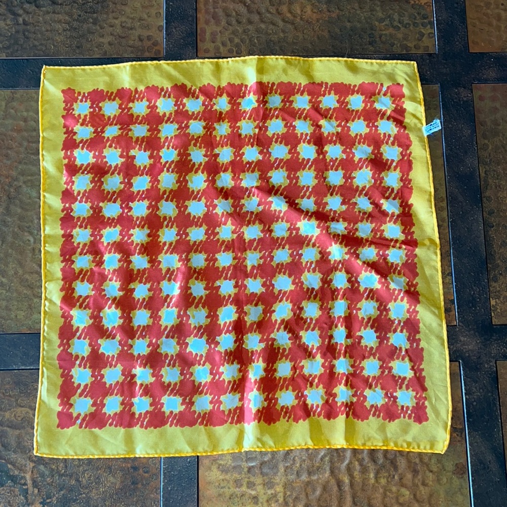 Vintage 100% Acetate Scarf